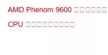AMD Phenom 9600 クアッドコア CPU ベンチマークと機能