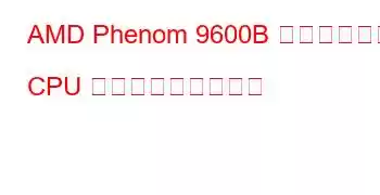 AMD Phenom 9600B クアッドコア CPU ベンチマークと機能