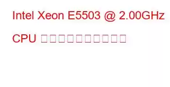 Intel Xeon E5503 @ 2.00GHz CPU のベンチマークと機能