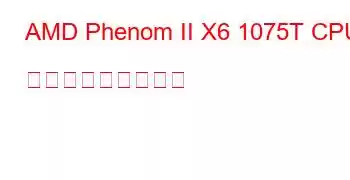 AMD Phenom II X6 1075T CPU ベンチマークと機能